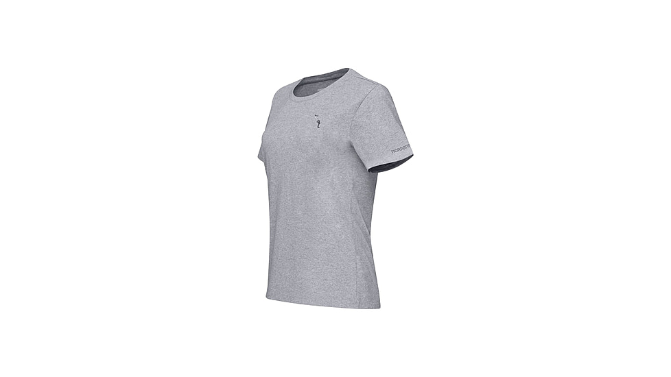 Norrona /29 Cotton Activity Embroidery T-Shirt - Womens, Grey Melange, Extra Small, 3414-23-8870-XS