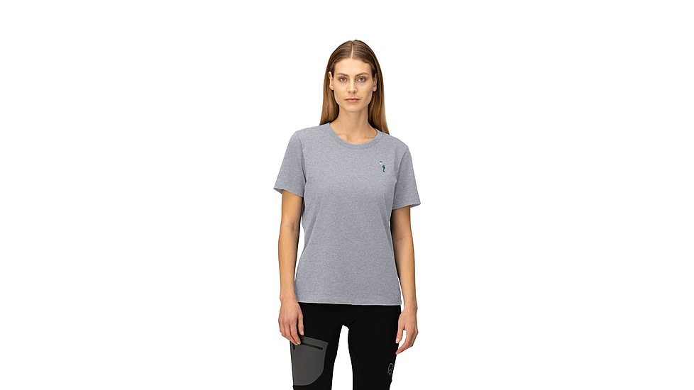 Norrona /29 Cotton Activity Embroidery T-Shirt - Womens, Grey Melange, Extra Small, 3414-23-8870-XS