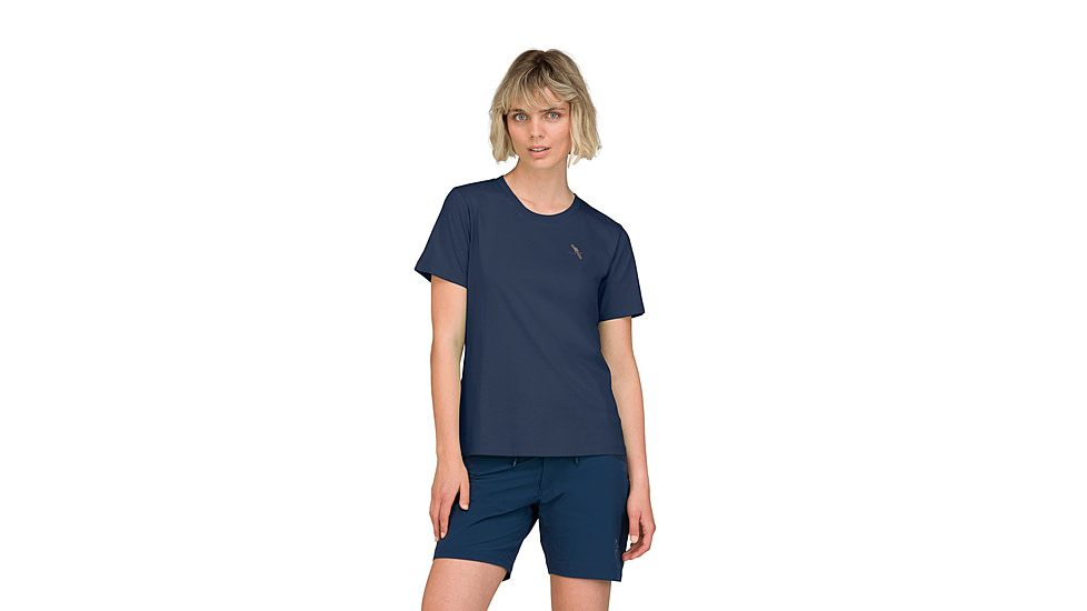 Norrona /29 Cotton Activity Embroidery T-Shirt - Womens, Indigo Night, Small, 3414-23-2295-S