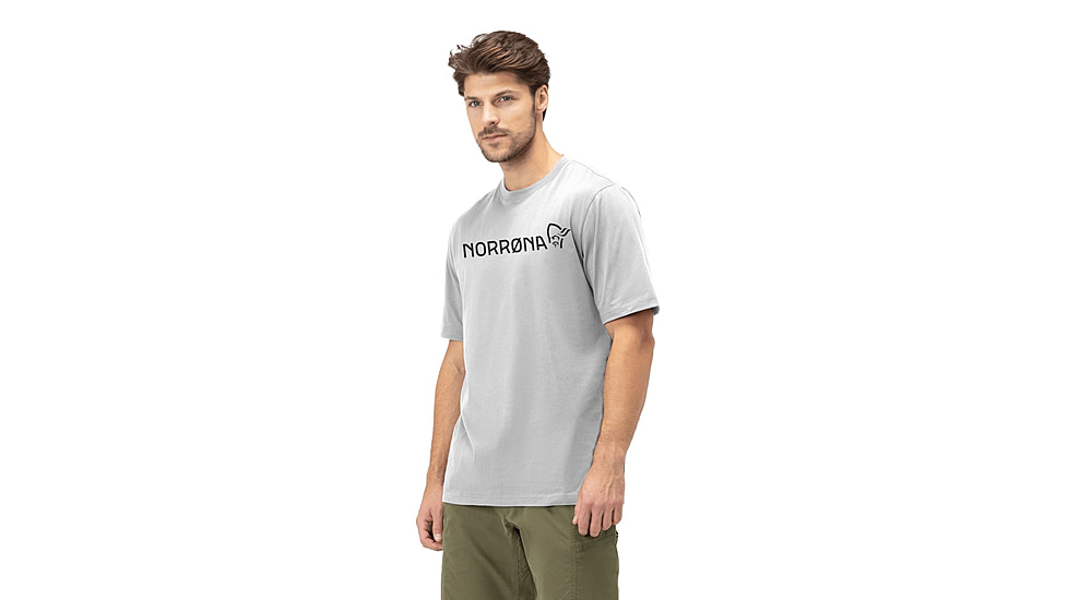 Norrona /29 Cotton Norrona Viking T-Shirt - Mens, Drizzle Melange, Extra Large, 3422-21-2313-XL