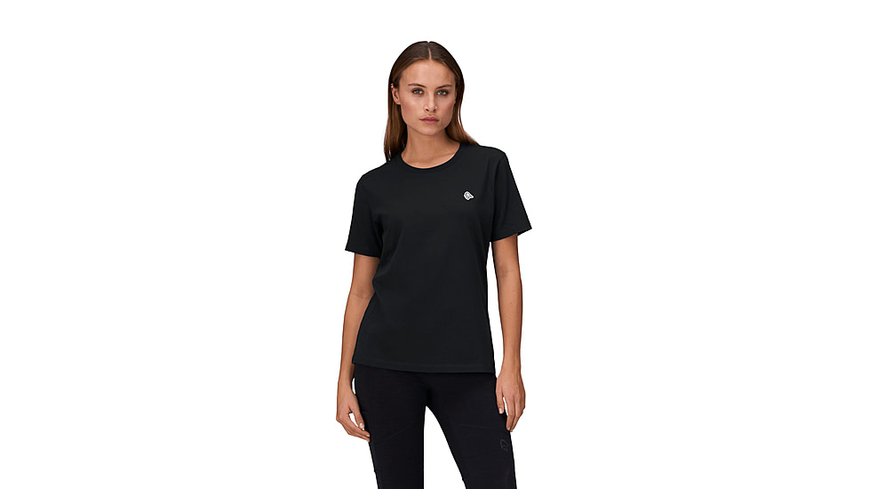 Norrona /29 Cotton Viking Patch T-Shirt - Womens, Caviar, Medium, 3449-24-7718-M