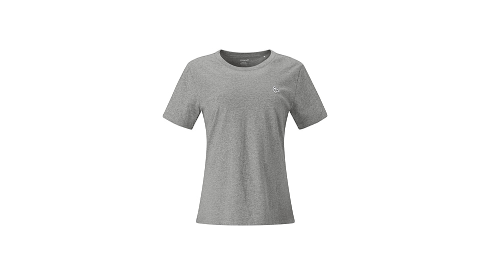 Norrona /29 Cotton Viking Patch T-Shirt - Womens, Grey Melange, Medium, 3449-24-8870-M