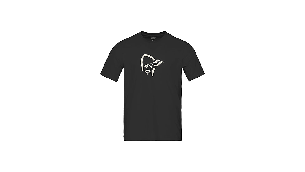 Norrona /29 Cotton Viking T-Shirt - Mens, Caviar/Snowdrop, Large, 3417-21-7780-L