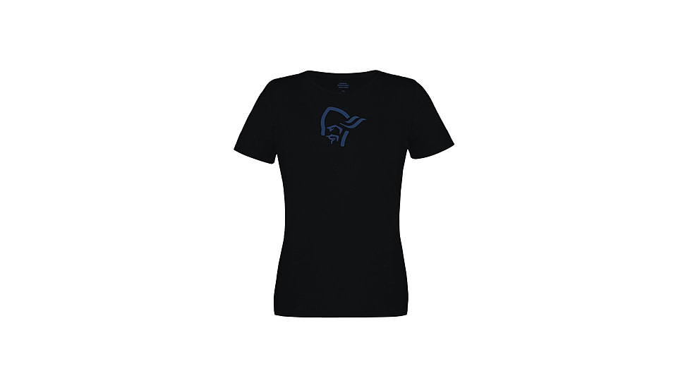Norrona /29 Cotton Viking T-Shirt - Womens, Caviar, Medium, 3421-21-7718-M