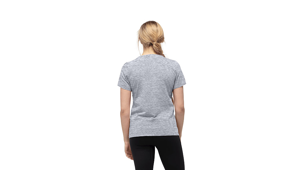 Norrona /29 Cotton Viking T-Shirt - Womens, Drizzle Melange/Caviar, Small, 3421-21-8012-S