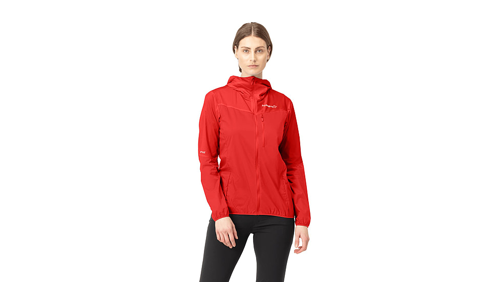Norrona Falketind Aero Hooded Jacket - Womens, Arednalin, Small, 1809-22-5630-S