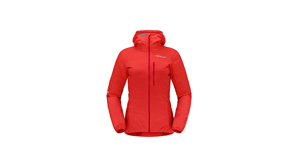 Norrona Falketind Aero Hooded Jacket - Womens, Arednalin, Small, 1809-22-5630-S