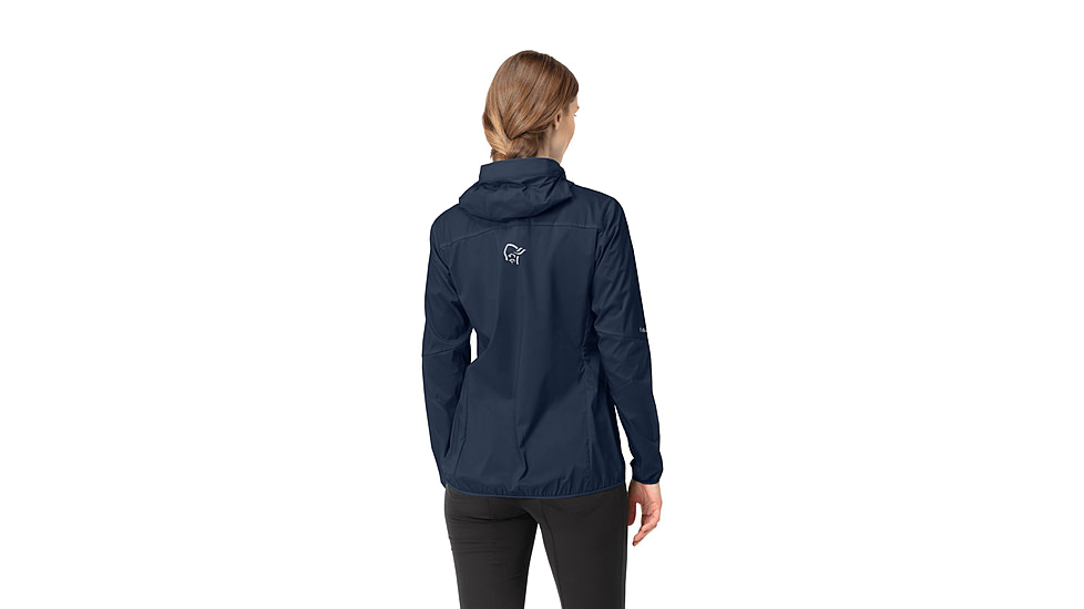 Norrona Falketind Aero Hooded Jacket - Womens, Indigo Night, Large, 1809-22-2295-L
