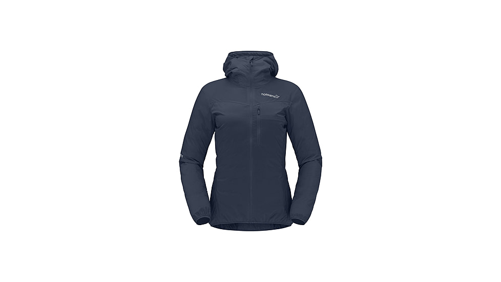 Norrona Falketind Aero Hooded Jacket - Womens, Indigo Night, Large, 1809-22-2295-L