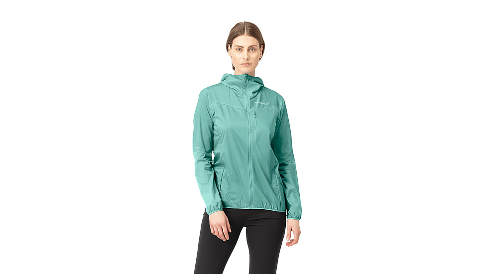 Norrona Falketind Aero Hooded Jacket - Womens, Malachite Green, Extra Small, 1809-22-3010-XS