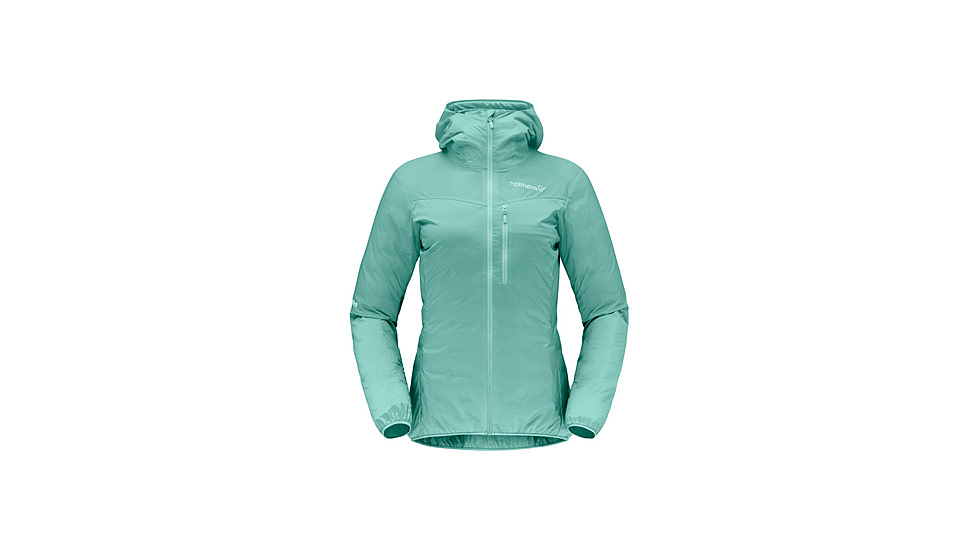 Norrona Falketind Aero Hooded Jacket - Womens, Malachite Green, Extra Small, 1809-22-3010-XS