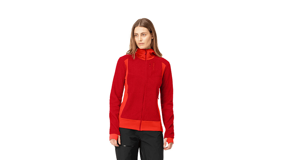Norrona Falketind Alpha 120 Zip Hooded Jacket - Womens, Aura Orange, Small, 1873-20-5519-S