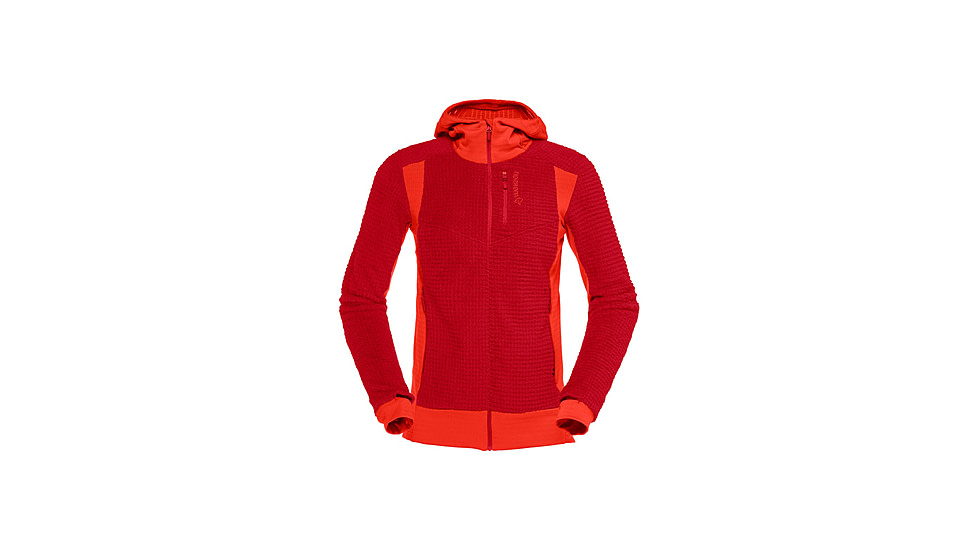 Norrona Falketind Alpha 120 Zip Hooded Jacket - Womens, Aura Orange, Small, 1873-20-5519-S