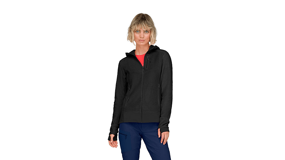 Norrona Falketind Alpha 120 Zip Hooded Jacket - Womens, Caviar, Medium, 1873-20-7718-M