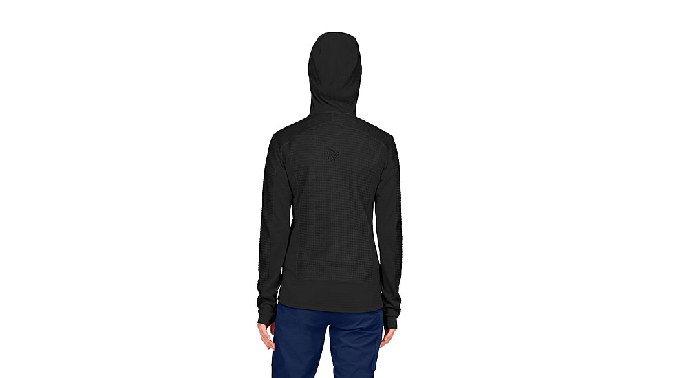 Norrona Falketind Alpha 120 Zip Hooded Jacket - Womens, Caviar, Medium, 1873-20-7718-M