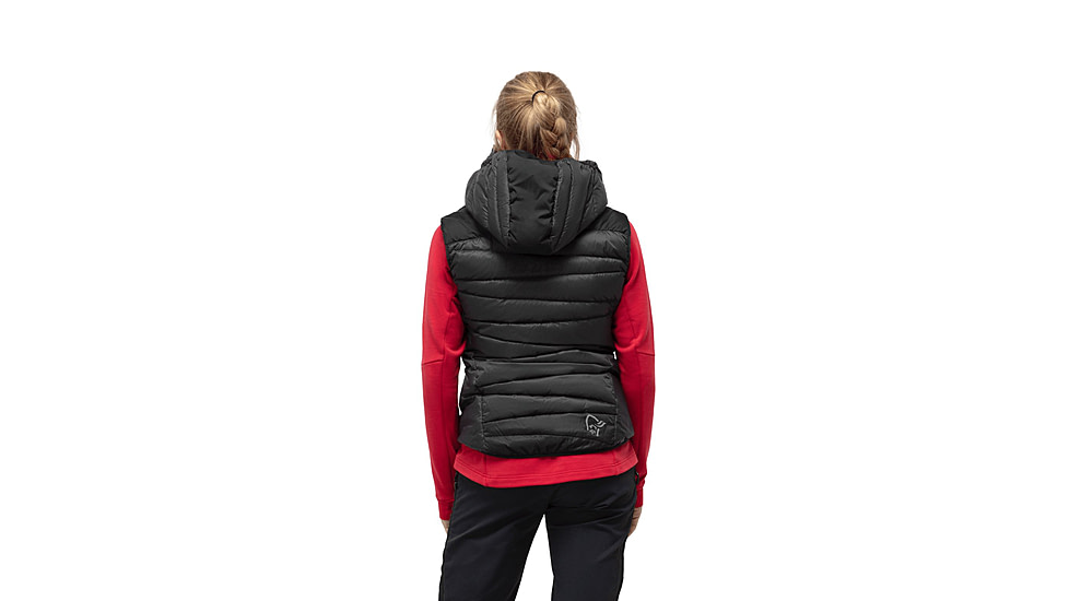 Norrona Falketind Down Vest - Womens, Caviar, Small, 1872-20-7718-S