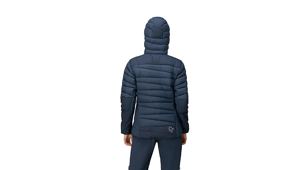 Norrona Falketind Down750 Hooded Jacket - Womens, Indigo Night, Medium, 1870-20-2295-M
