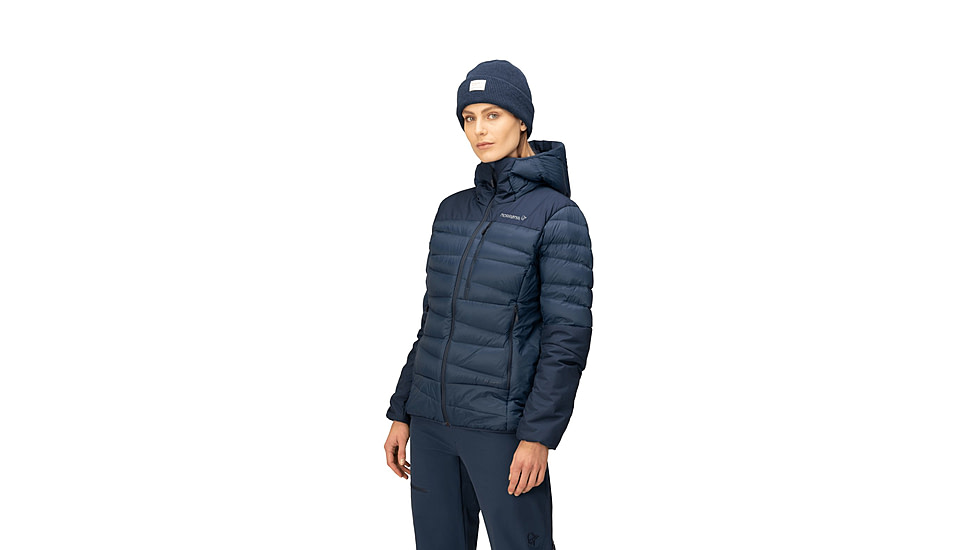 Norrona Falketind Down750 Hooded Jacket - Womens, Indigo Night, Medium, 1870-20-2295-M