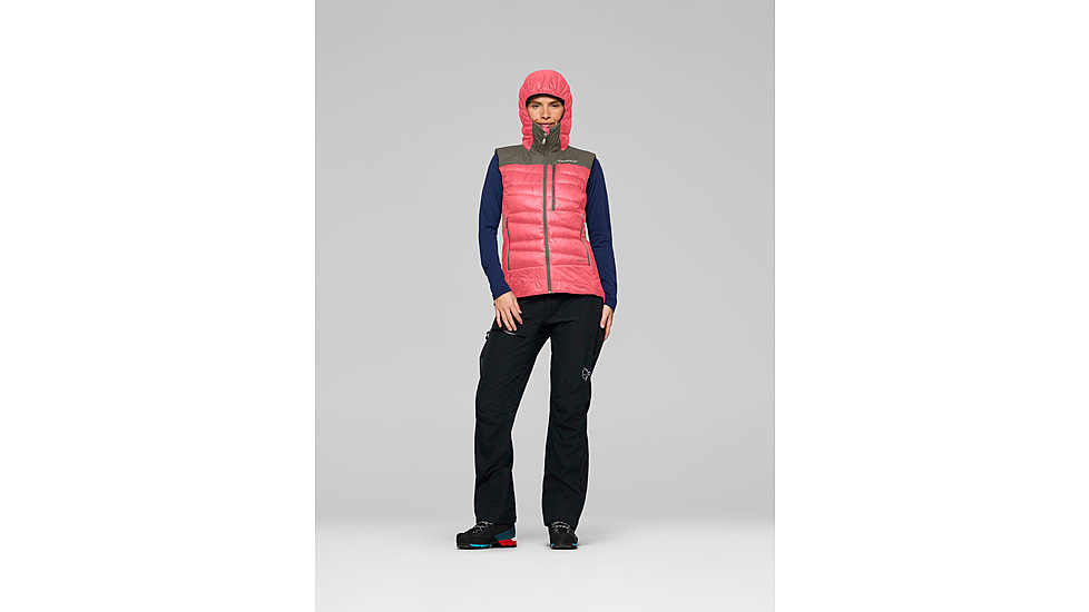 Norrona Falketind Down750 Vest - Womens, Calypso Coral, Extra Small, 1872-20-1262-XS