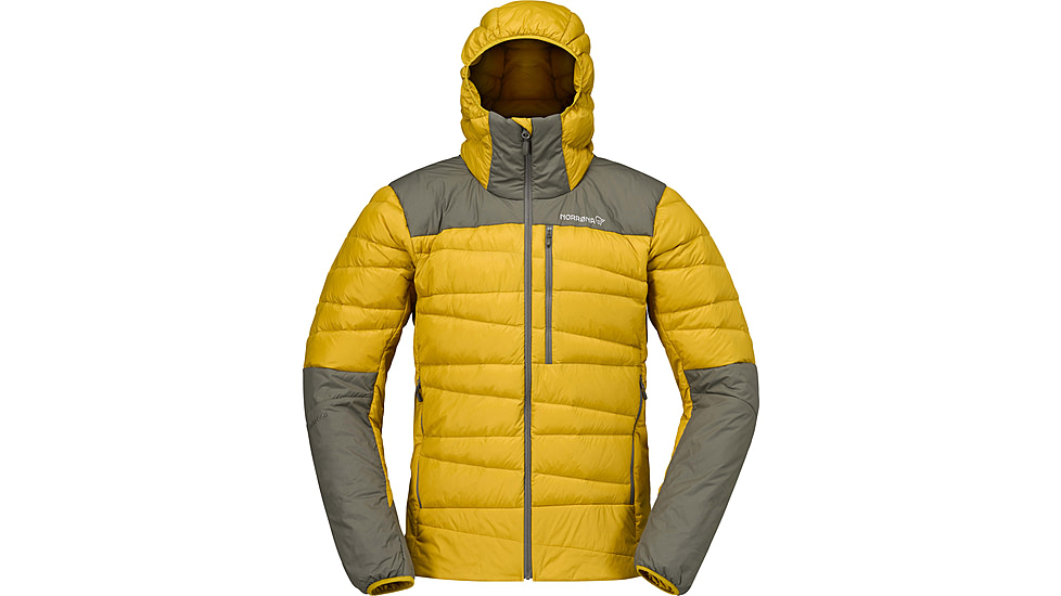 Norrona Falketind Down750 Zip Hood - Mens, Golden Palm, Small, 1833-20-5502-S