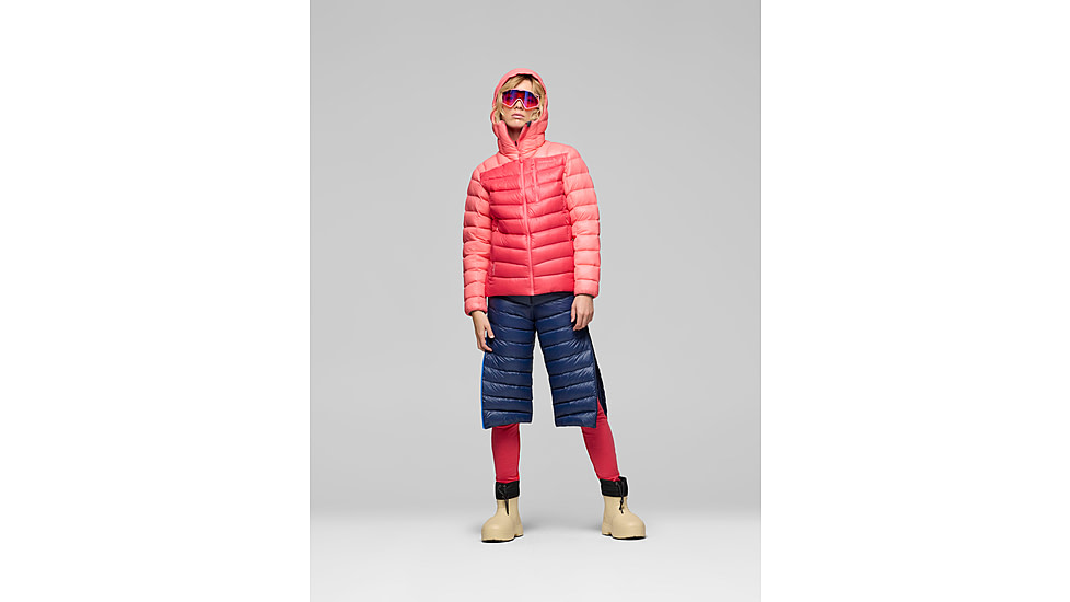 Norrona Falketind Down750 Zip Hood - Womens, Calypso Coral, Extra Small, 1870-20-1262-XS