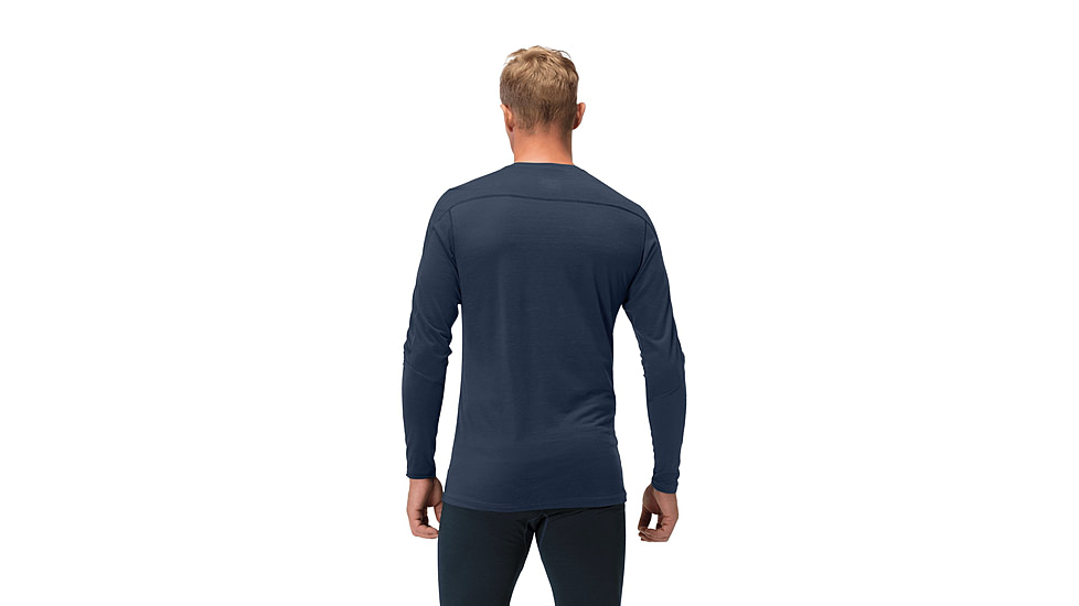 Norrona Falketind Equaliser Merino Round Neck Shirt - Mens, Indigo Night, Medium, 1820-22-2295-M