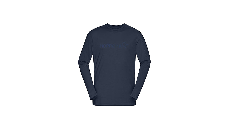 Norrona Falketind Equaliser Merino Round Neck Shirt - Mens, Indigo Night, Medium, 1820-22-2295-M