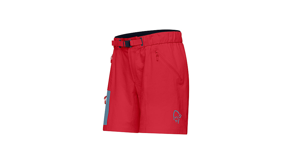 Norrona Falketind Flex1 Light Shorts - Womens, Aura Orange, Extra Small, 1802-24-5519-XS