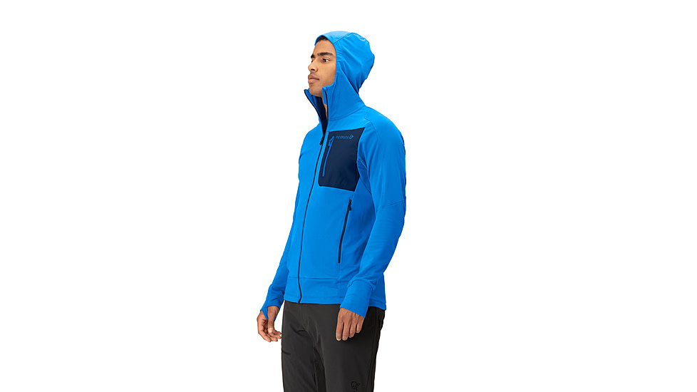 Norrona Falketind Power Grid Hooded Jacket - Mens, Skydiver, Large, 1810-23-2336-L