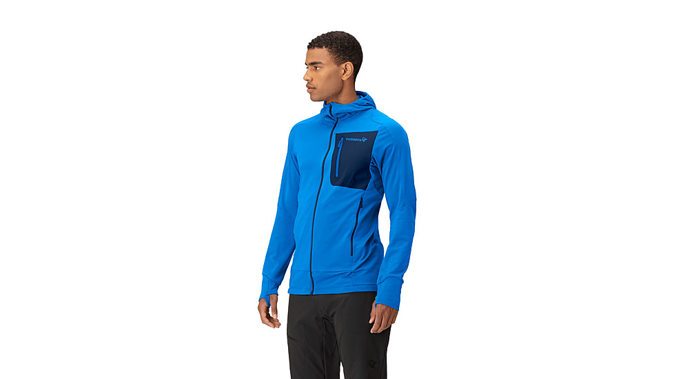 Norrona Falketind Power Grid Hooded Jacket - Mens, Skydiver, Large, 1810-23-2336-L
