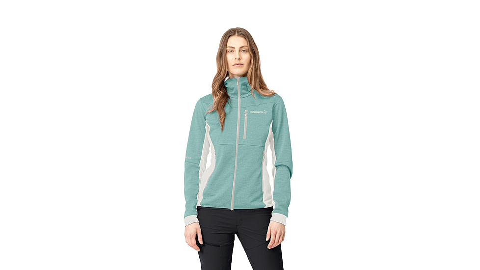Norrona Falketind Warm2 Octa Hoodie - Womens, Malachite Green, Large, 1816-22-3010-L