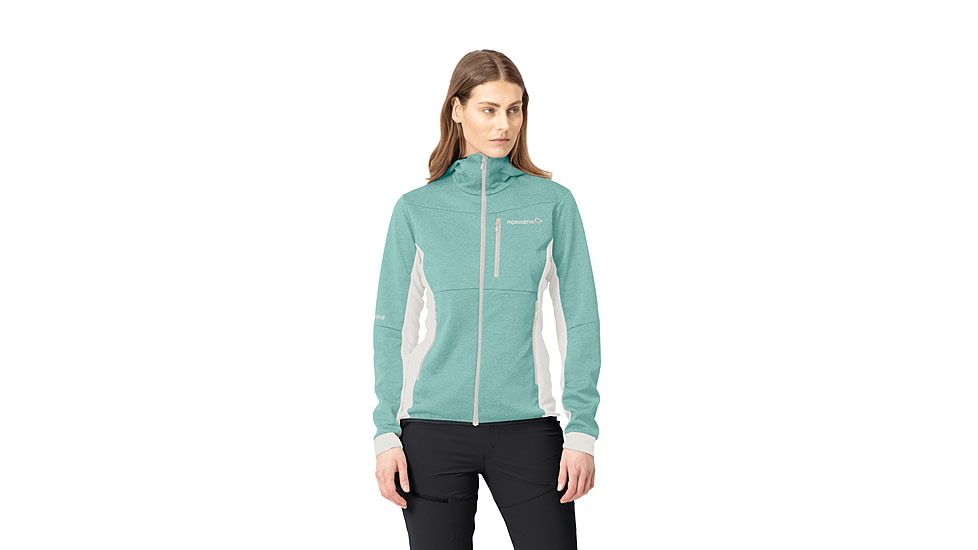 Norrona Falketind Warm2 Octa Hoodie - Womens, Malachite Green, Large, 1816-22-3010-L
