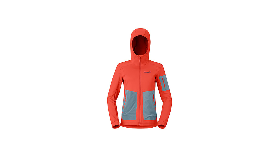 Norrona Falketind Warm2 Stretch Hood Jacket - Womens, Arednalin, Large, 1845-24-5630-L