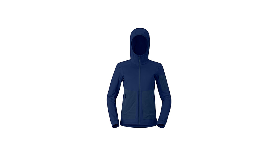 Norrona Falketind Warm2 Stretch Hood Jacket - Womens, Indigo Night, Extra Small, 1845-24-2295-XS