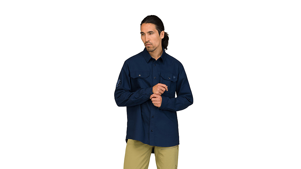 Norrona Femund Cotton Shirt - Mens, Navy Blazer, Large, 2669-25-2016-L