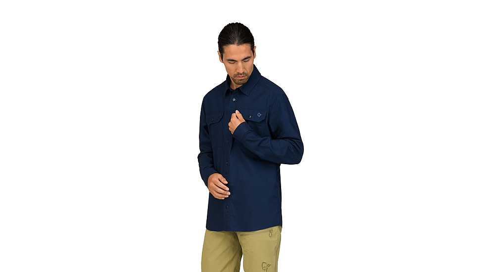 Norrona Femund Cotton Shirt - Mens, Navy Blazer, Large, 2669-25-2016-L
