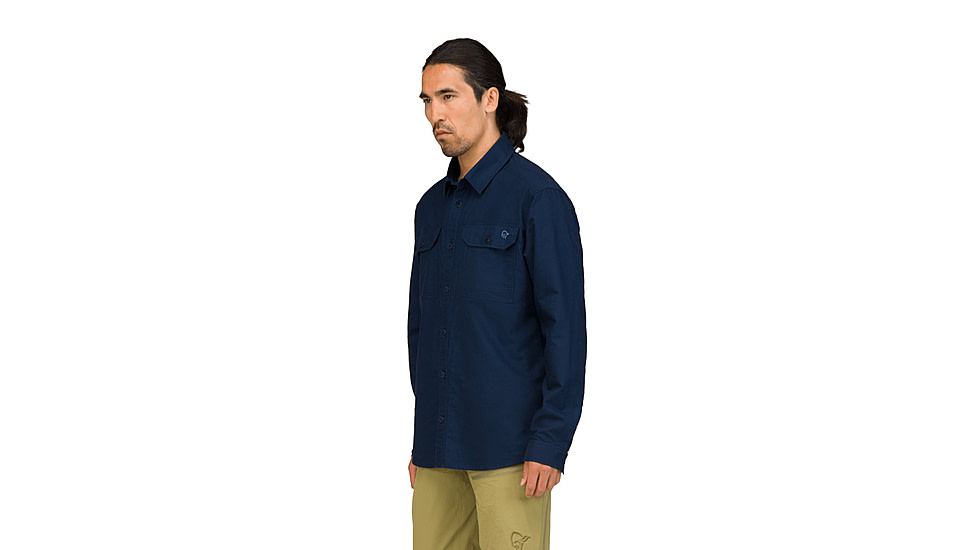 Norrona Femund Cotton Shirt - Mens, Navy Blazer, Large, 2669-25-2016-L