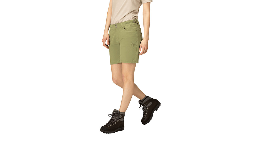 Norrona Femund Cotton Shorts - Womens, Loden Green, Extra Small, 2690-24-3006-XS