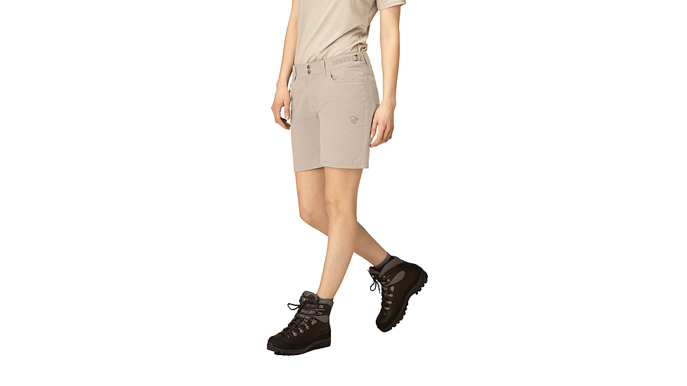 Norrona Femund Cotton Shorts - Womens, Pure Cashmere, Extra Small, 2690-24-9001-XS