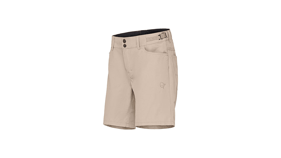 Norrona Femund Cotton Shorts - Womens, Pure Cashmere, Extra Small, 2690-24-9001-XS