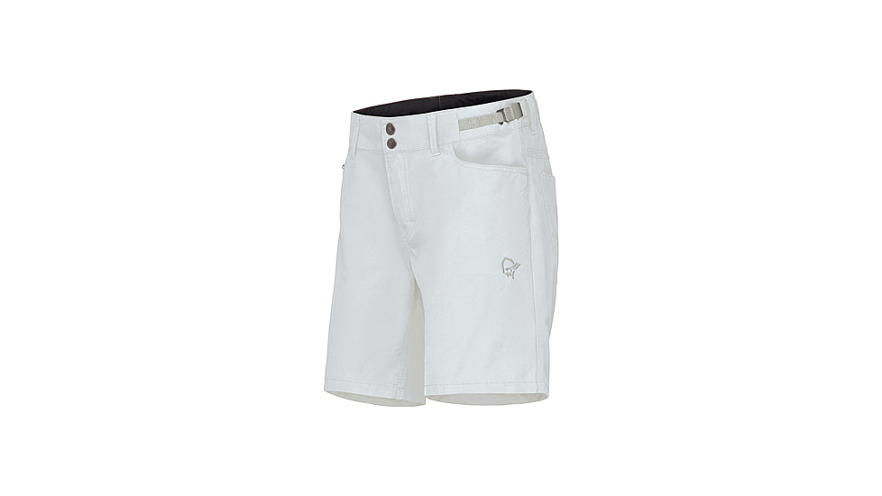 Norrona Femund Cotton Shorts - Womens, Snow White, Small, 2690-24-9928-S
