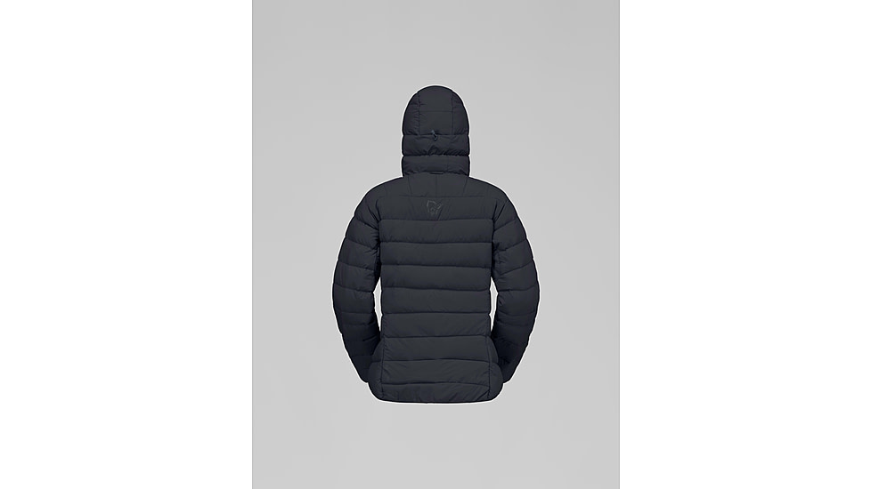 Norrona Femund Down700 Zip Hood - Womens, Caviar Black, Large, 2651-25-7718-L