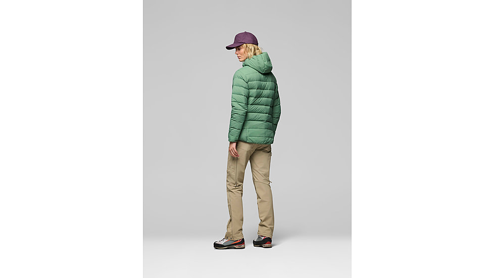 Norrona Femund Down700 Zip Hood - Womens, Dark Ivy, Large, 2651-25-3886-L