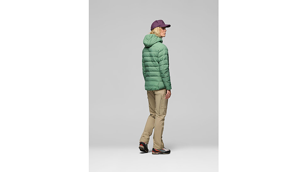 Norrona Femund Down700 Zip Hood - Womens, Dark Ivy, Large, 2651-25-3886-L