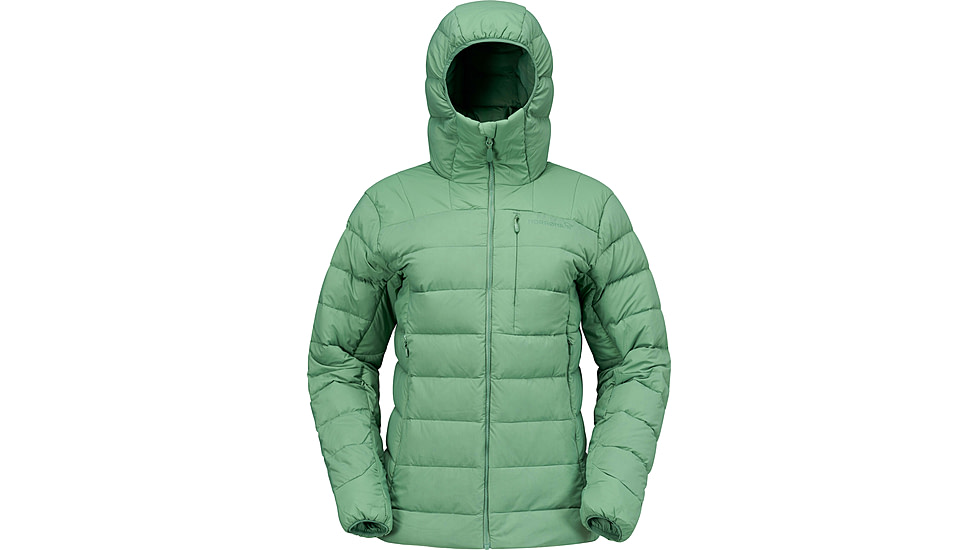 Norrona Femund Down700 Zip Hood - Womens, Dark Ivy, Large, 2651-25-3886-L