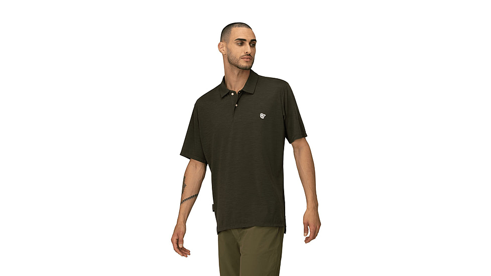 Norrona Femund Equaliser Merino Polo Shirt - Mens, Rosin, Large, 2683-24-3001-L