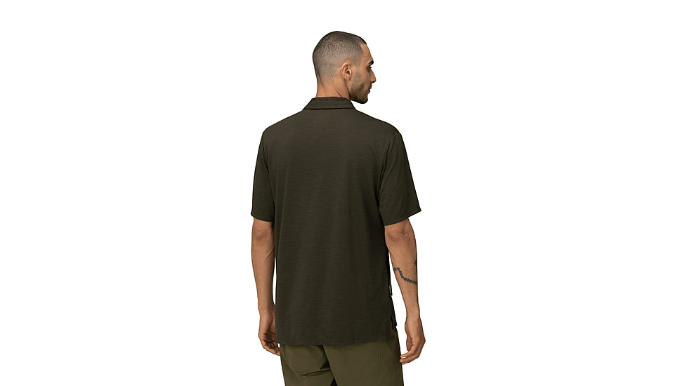 Norrona Femund Equaliser Merino Polo Shirt - Mens, Rosin, Large, 2683-24-3001-L