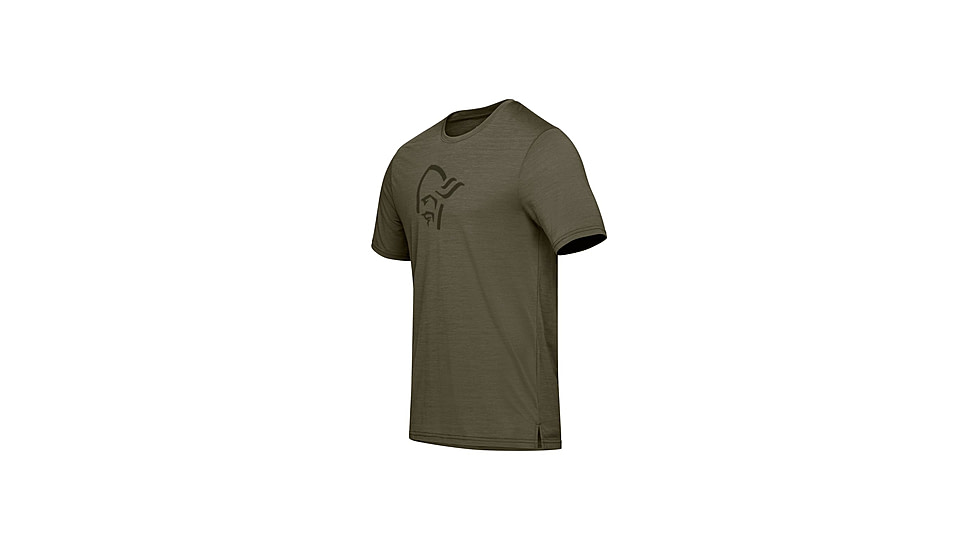 Norrona Femund Equaliser Merino T- Shirt - Mens, Olive Night, Large, 2649-24-3301-L