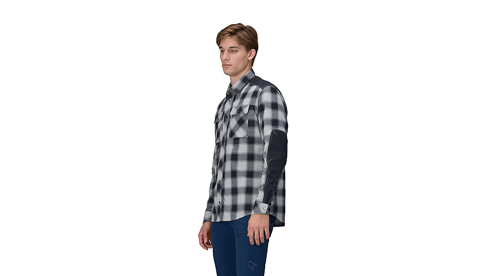 Norrona Femund Flannel Shirt - Mens, Drizzle, Extra Large, 2640-24-2301-XL