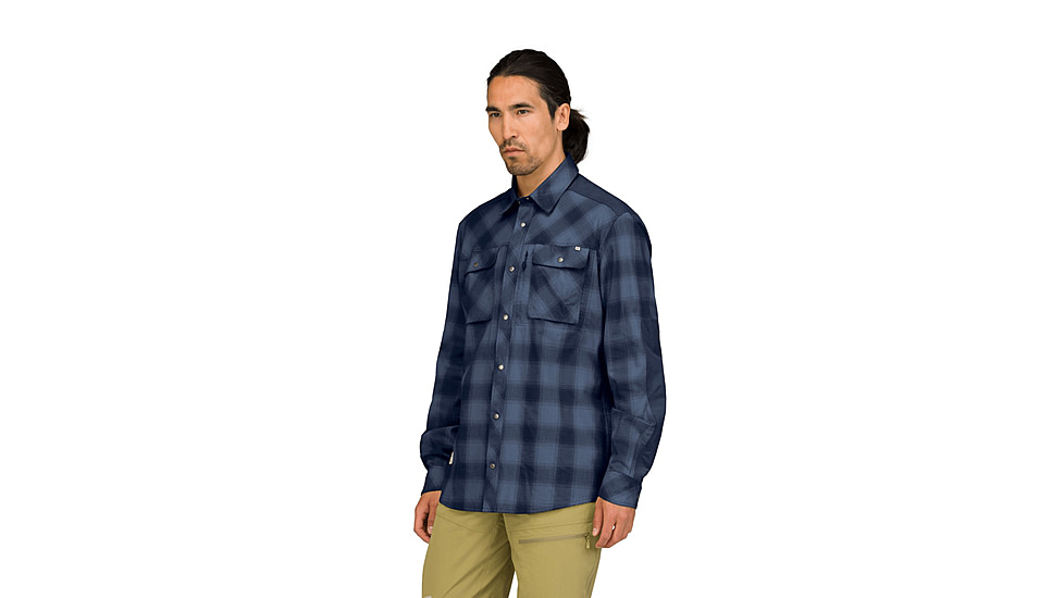 Norrona Femund Flannel Shirt - Mens, Navy Blazer, Extra Large, 2640-24-2016-XL
